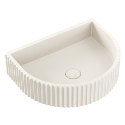 Valentina Fluted Arch Concrete Wall Basin