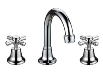 Easy Clean Cross Handle Basin Set